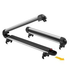 BougeRV 28'' Ski & Snowboard Racks with Anti-Theft Lock Sliver IRK026