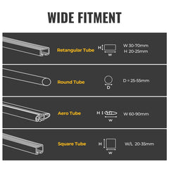 BougeRV 28'' Ski & Snowboard Racks with Anti-Theft Lock Sliver IRK026