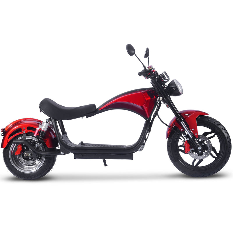 Full Battery 60V 2.5 kW Lithium Chopper Cruiser Bike
