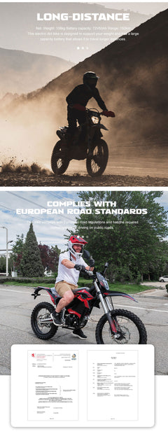 Full Battery 72V High Pro 12kW Electric Bike