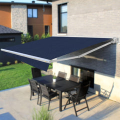 Multiple Awnings Brasilia Europa Premium Outdoor Electric Retractable Sun Shade Awning With White Frame (SAK63824)