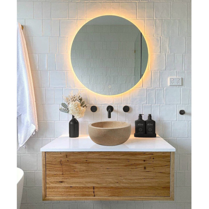 Natural Stone Classic Travertine Vessel Sink (D)14