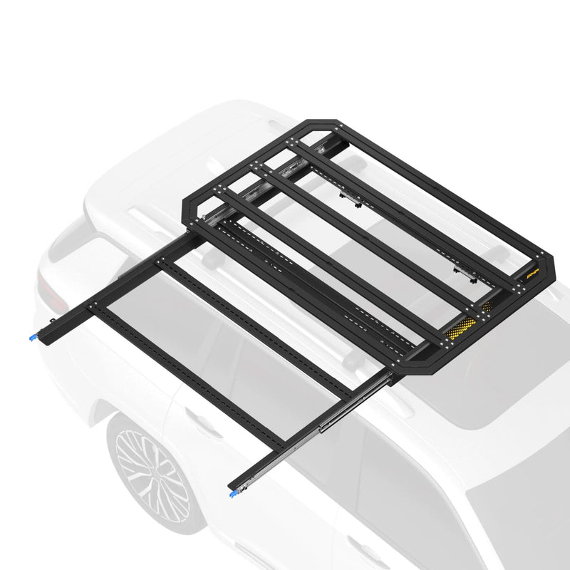 BougeRV Modular Roof Rack Platform with Slidable Solar Panel Bracket R0206-00024-BK