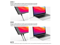 ReHisk RE-15.6TT - Touch Screen Portable Monitor FHD 1080P RE156TT