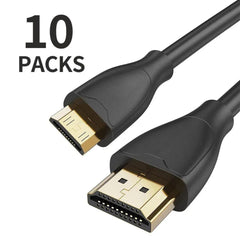 ReHisk High-Speed Mini HDMI to HDMI Cable 10 Packs 45240052318507