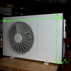 Full Battery 7000 BTU/h Compact Pure DC Mini Split Heat Pump w/ bracket