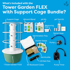 Tower Garden FLEX with Support Cage Bundle GT350C