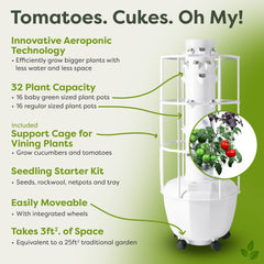 Tower Garden HOME with Support Cage Bundle GT360C