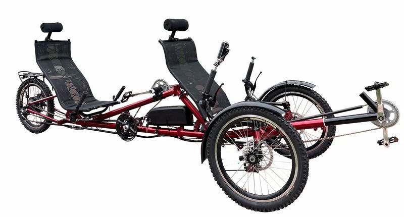 eMobilityStar Electric Tandem Recumbent Trike Tricycle 202306211