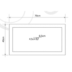 Troia Light Travertine Rectangular Vessel Sink Honed and Filled (W)16" (L)27.5" (H)4"