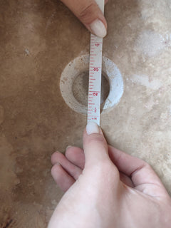 Walnut Travertine Natural Stone Vessel Sink Honed and Filled  (W)17" (L)21" (H)6"