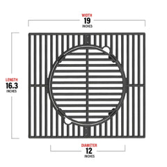 Monument Grills A106 Multifunction Cast Iron Grill Grate A106