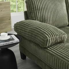 [VIDEO provided][New]U-Shaped Couch with Oversized Seat,4-Seat Sofa  with Double Chaise,Comfortable and spacious indoor furniture for Living Room,Apartment