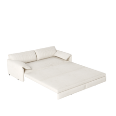 66' Queen Pull Out Sofa Bed, 3-in-1 Convertible Sleeper Sofa with Side Storage,Multi-Functional Velvet Loveseat Bed for Living Room,Bedroom(Old Sku:W1885S00043,New Sku:W1885S00186/W1885S00221)