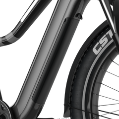 26' Step Over Electric Mountain Bike - Black