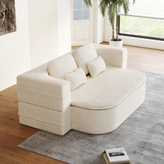 75''2-in-1 Foldable Sofa,Convertible Sleeper Foam Sofa Bed with Multi Functional Blanket, Corduroy Floor folding sofa bed,  Floor Sofa Lounge Sofa for Living Room Bedroom Lounge Studio