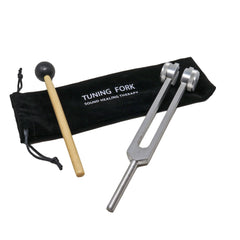 Rare Earth Gallery Heart Om 136.10hz Metal Tuning Fork with Striker TF02-NZU