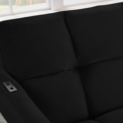 Velvet Futon Couch Convertible Folding Sofa Bed Tufted Couch for Apartment