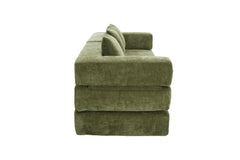 UNITED WE WIN Folding Sofa Bed with Pillows - Convertible Chair Floor Couch & Sleeping Mattress - Foldable Memory Foam Sleeper for Living Room/Dorm/Guest Room/Home Office/Apartment/Upstairs Loft