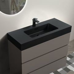 Alice 36 Inch Premium Modern Freestanding One-Piece Bathroom Vanity Set Without Drain And Faucet (SAK71364)