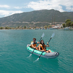 Aqua Marina Laxo 320 2-Person Recreational Kayak With High-Back Seat And Adjustable Cargo Bungee, 10FT (SAK01396)