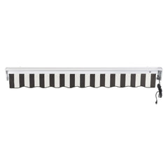 [16x10FT] Awntech Destin Premium Electric Outdoor Motorized Retractable Awning [DTL16/DTR16-SBY] (SAK69832)