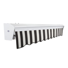 [16x10FT] Awntech Destin Premium Electric Outdoor Motorized Retractable Awning [DTL16/DTR16-SBY] (SAK69832)