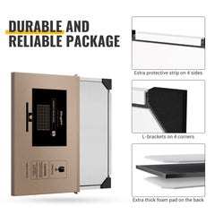 BougeRV 400 Watt 12V/24V Rigid Bifacial 10BB Mono Solar Panel