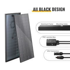 BougeRV 12V 600W High Watt Rigid Solar System Kit TH-ISE239-2