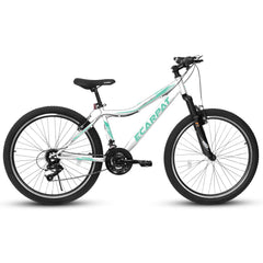 A26208 Ecarpat 26  Inch Mountain Bike, 21-Speed V-Brake, Front Suspension,  Carbon Steel Frame Mountain Bike For  Teenagers Girls Women Bicycles W2563P180664