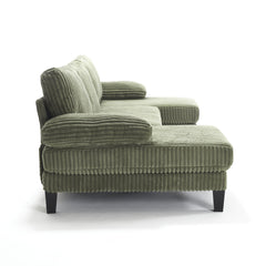 [VIDEO provided][New]U-Shaped Couch with Oversized Seat,4-Seat Sofa  with Double Chaise,Comfortable and spacious indoor furniture for Living Room,Apartment