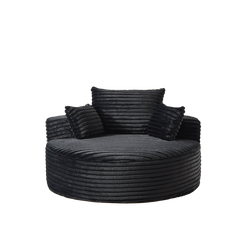 55''L Corduroy Sponge single sofa,No Assembly Required,Fluffy Modern Sleeper Chair for Living room, Bedroom, Lounge and Projection Room(Not a swivel chair.)