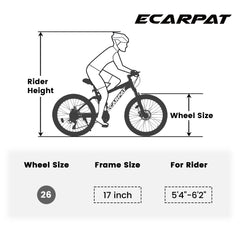 A2605D 26-Inch Mountain Bike with Front Suspension Shock Absorption, Disc Brakes, 21-Speed Gear System, 85% Pre-assembled, Ideal for Mountain, Sand, and Snow Cycling