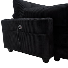 UNITED WE WIN Sleeper Sofa Couch Bed,Oversized Chaise Lounge Chair Cozy Cloud Couch