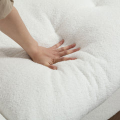 [VIDEO provided][New] Cloud Style Sofa, Teddy Velvet Fabric, Comfy Padded Cloud Couch for Living Room, Apartment