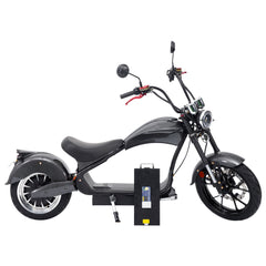 SoverSky 4000w-45MPH SoverSky MH3 Lithium Chopper Scooter Electric Motorcycle