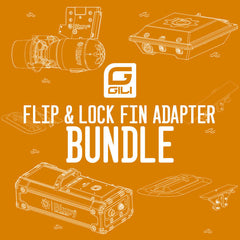 Bixpyusa GILI/Bixpy K-1 Outboard Kit - Flip & Lock Fin Adapter Bundle