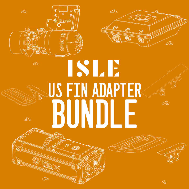 Bixpyusa ISLE/Bixpy K-1 Outboard Kit - US Fin Adapter Bundle