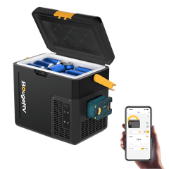 BougeRV CRH 19QT 12V Portable Car Fridge with 173Wh Battery RB008-CRH18+E0404-17308
