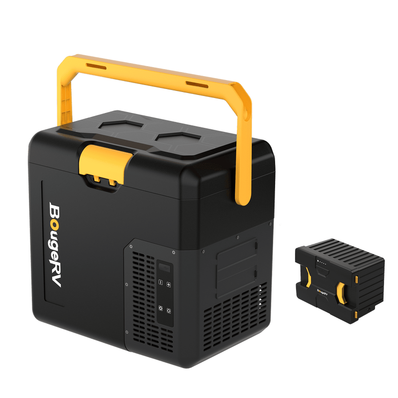 BougeRV CRH 19QT 12V Portable Car Fridge with 173Wh Battery RB008-CRH18+E0404-17308