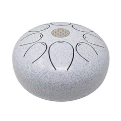 Rare Earth Gallery20cm Pentatonic Steel Singing Drum - Metal White W03C-HL