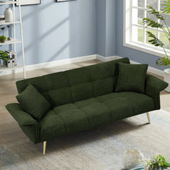 70.1 'futon sofa bed, convertible double sofa bed with folding armrests for living rooms and small Spaces