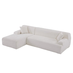 U_Style Modern Large L-Shape Modular Sectional Sofa for Living Room, Bedroom, Salon, 2 Piece Free Combination, Simplified Style(old sku:WY000356AAA)