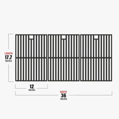Monument Grills Cast iron grates for Monument Grills 6 burner