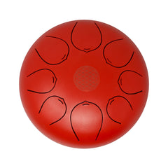 Rare Earth Gallery 25cm Pentatonic Steel Singing Drum - Chinese Red W04E-EM