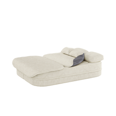 75''2-in-1 Foldable Sofa,Convertible Sleeper Foam Sofa Bed with Multi Functional Blanket, Chenille Floor folding sofa bed,  Floor Sofa Lounge Sofa for Living Room Bedroom Lounge Studio