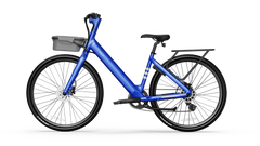 Minimalist Fitness Step-through e-Bike w/ up to 62 miles Max Operating Range and 20 MPH Max Speed - Bolt Blue