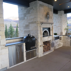 Chicago Brick Oven CBO-1000 Built-In Wood Fired Commercial Outdoor Pizza Oven DIY Kit With 53" x 39" Cooking Surface [CBO-O-KIT-1000] (SAK62895)