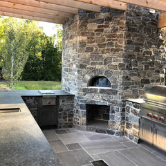 Chicago Brick Oven CBO-1000 Built-In Wood Fired Commercial Outdoor Pizza Oven DIY Kit With 53" x 39" Cooking Surface [CBO-O-KIT-1000] (SAK62895)
