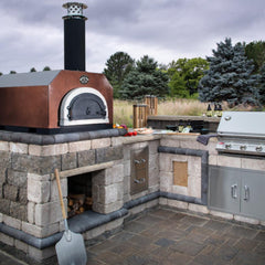Chicago Brick Oven CBO-750 Countertop Wood Fired Pizza Oven With (38x28)" Cooking Surface [CBO-O-CT-750] (SAK42753)